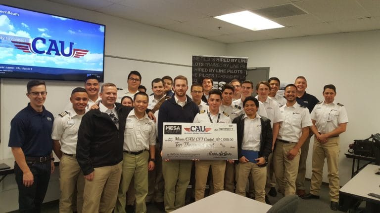 CFI Student Pilots Sign On With Mesa Airlines CAU