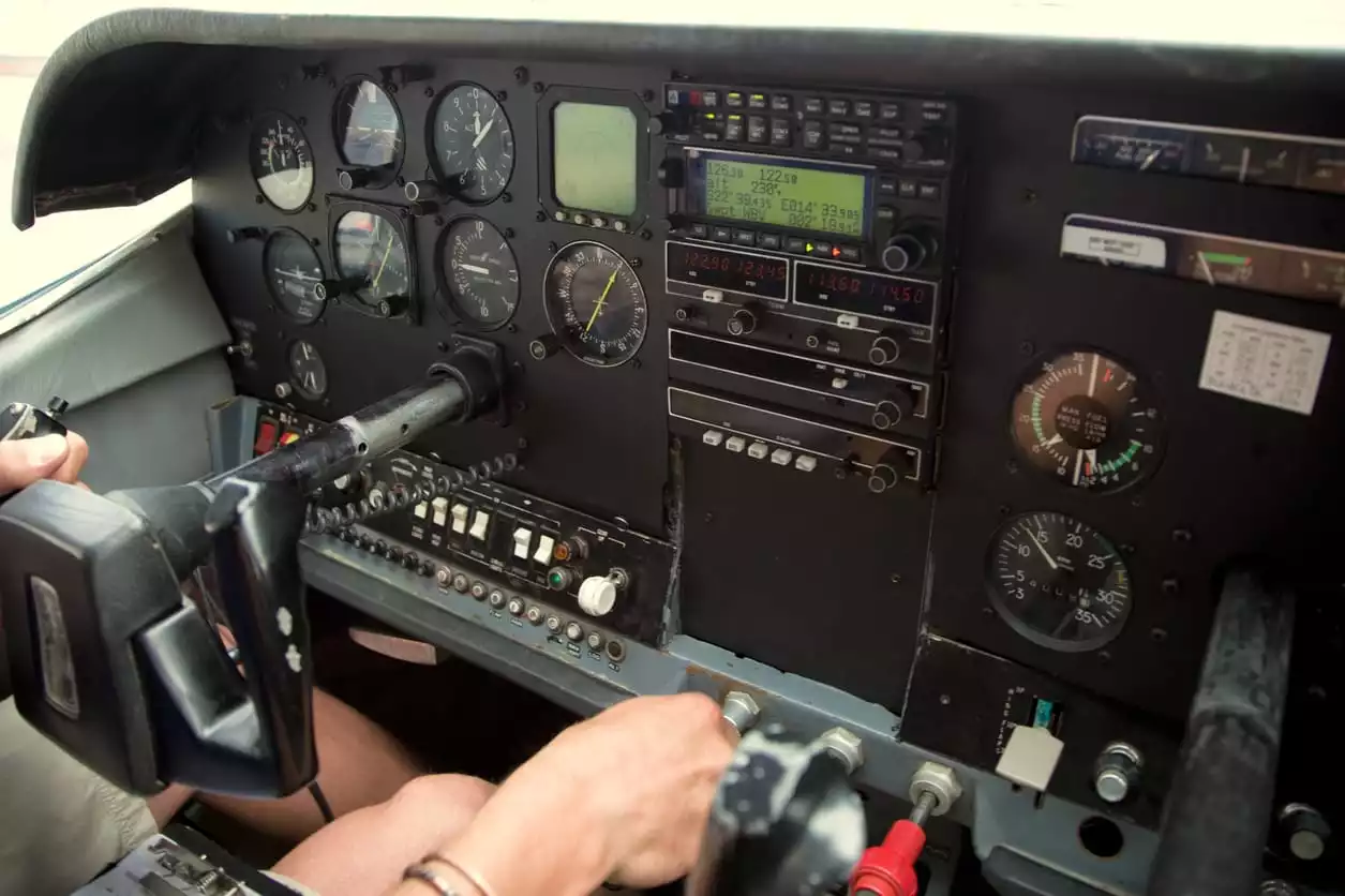 small airplane cockpit