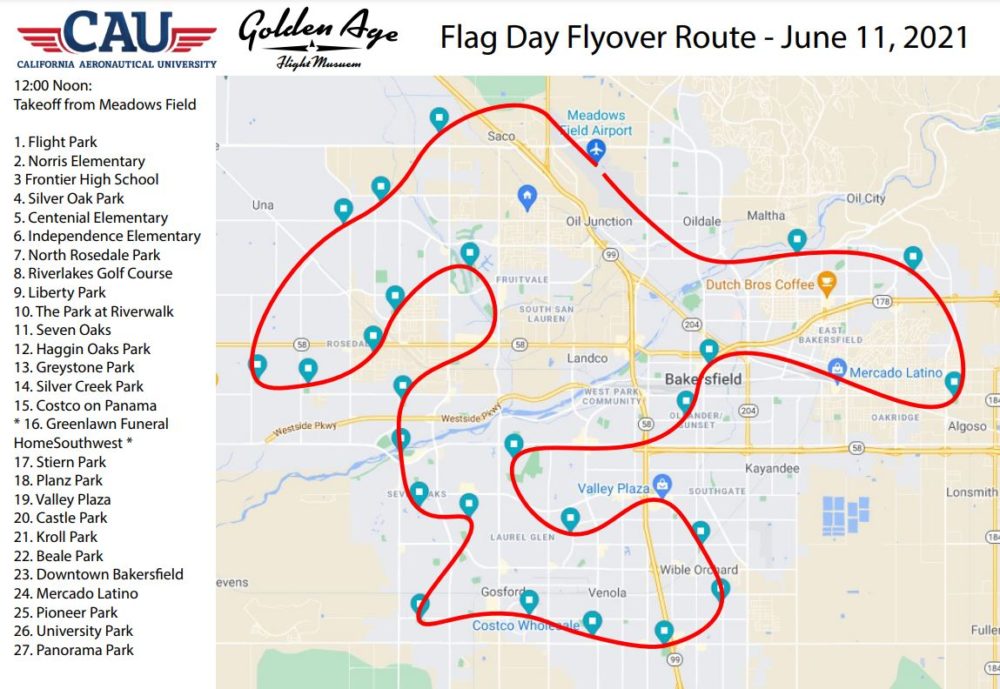 CAU Flag Day Flyover 2021 - California Aeronautical University