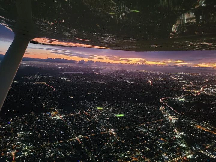 what do pilots see when flying at night - cau