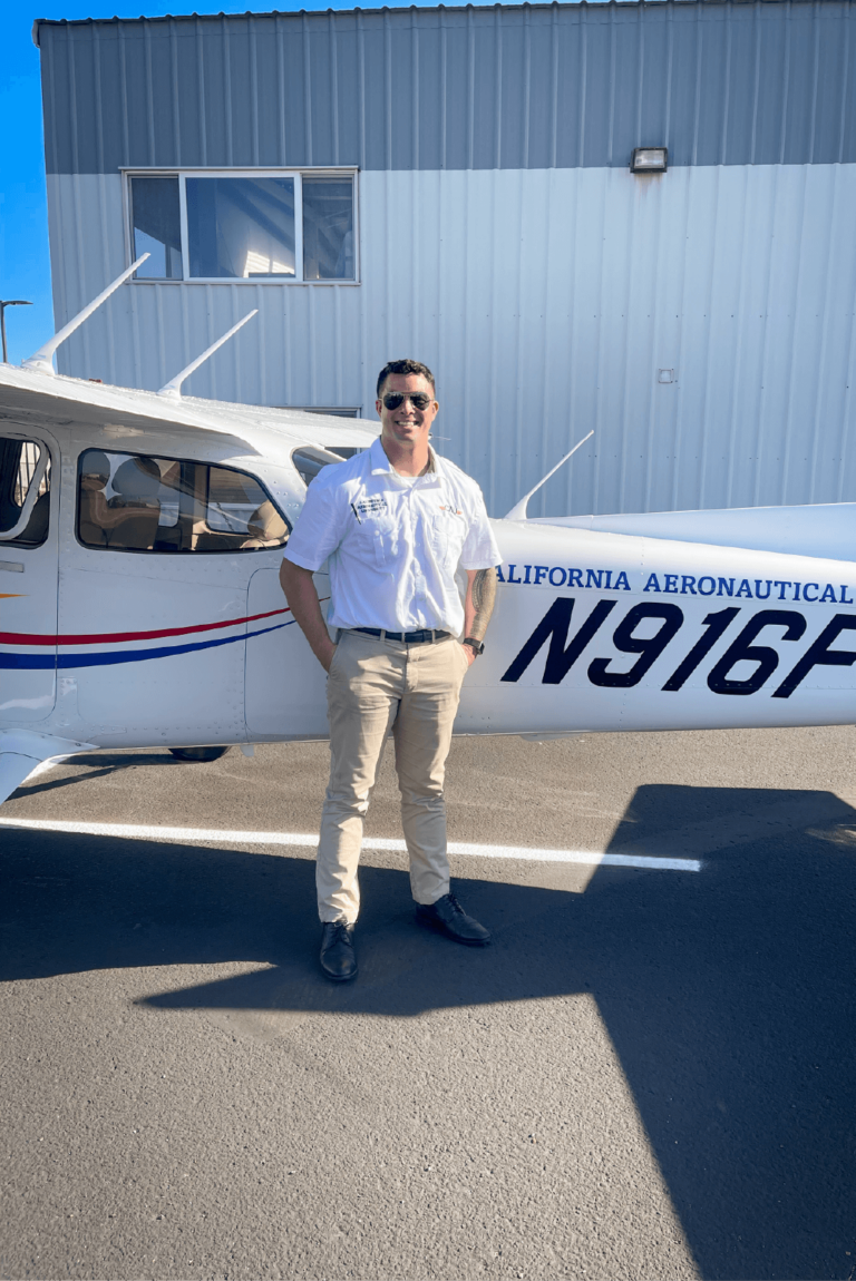 CAU Phoenix student with Cessna aircraft