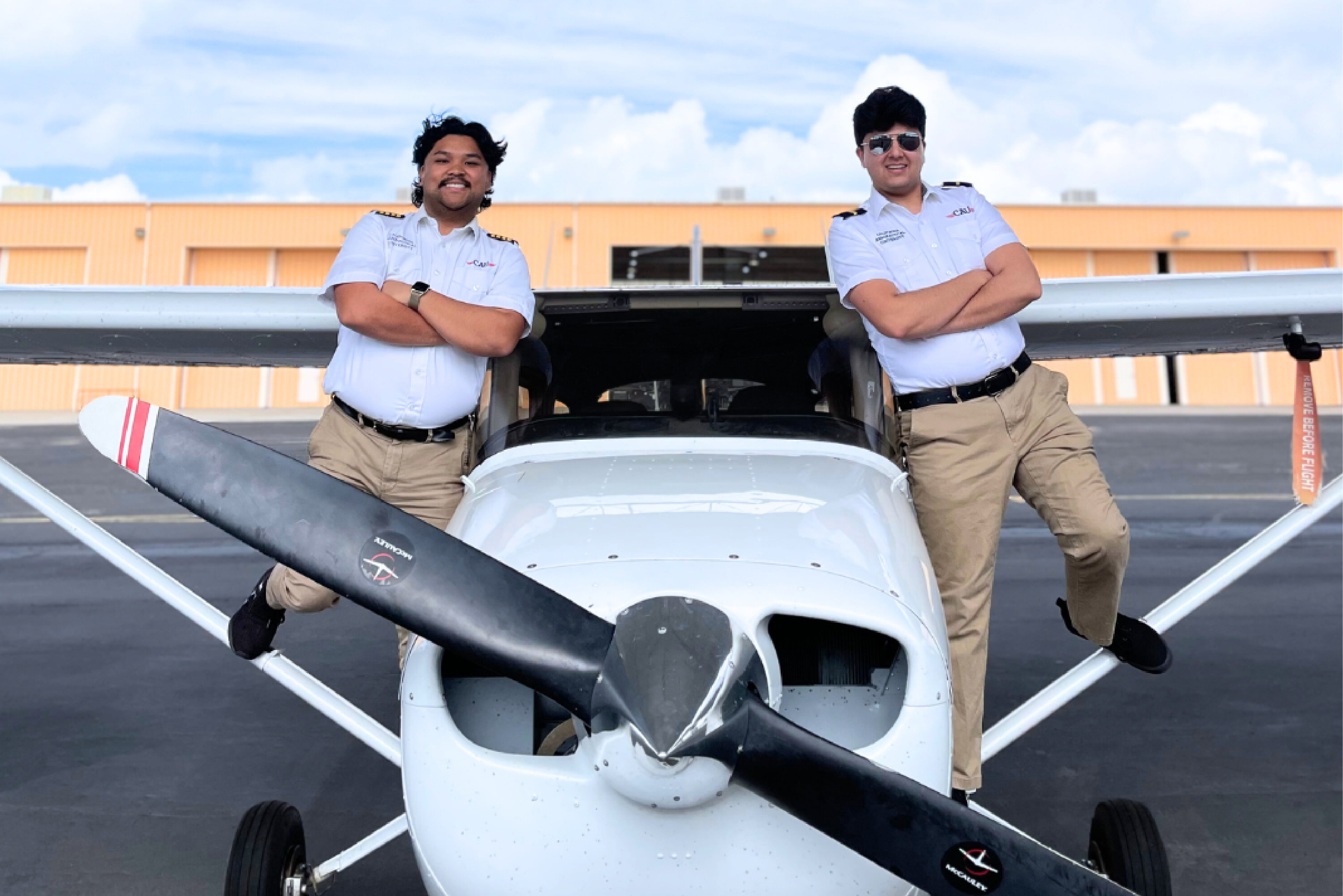 cau students on cessna
