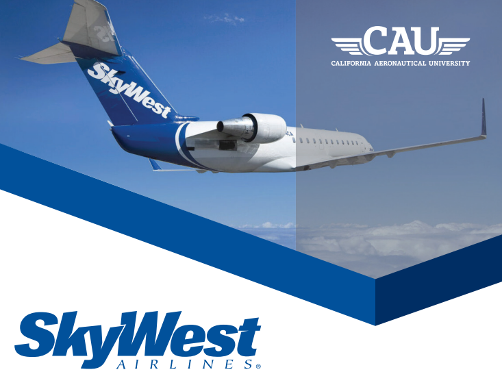 Event image with SkyWest aircraft.